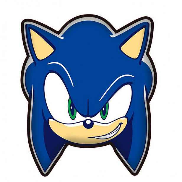 Tvarovaný polštářek Sonic