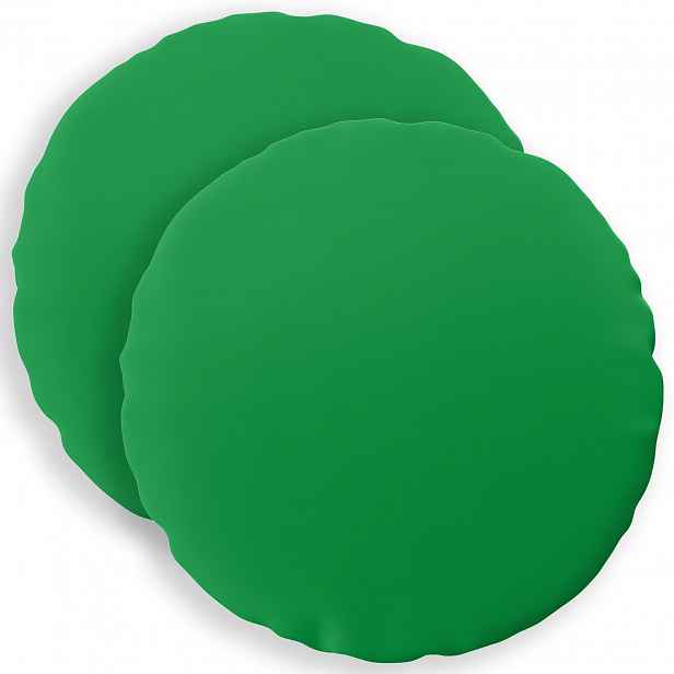 vidaXL Povlak na polštář 2 pcs HEERLEN Zelená Ø 30 cm Polyester