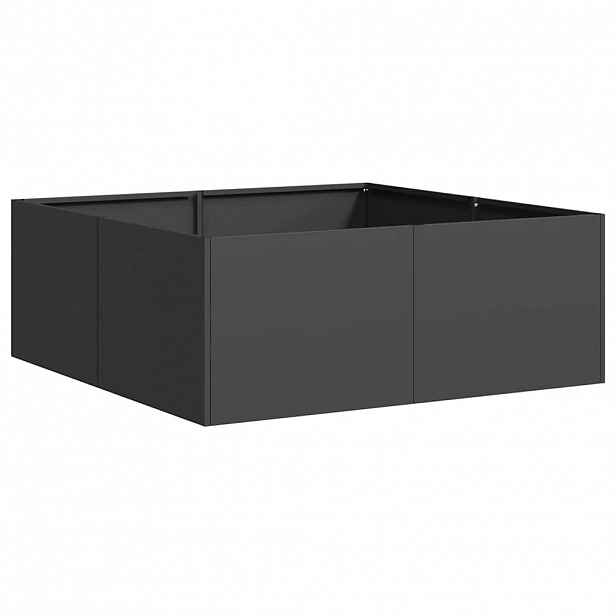 vidaXL Truhlík černý 80x80x30 cm ocel