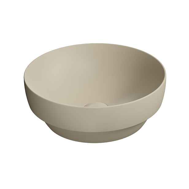 GSI PURA keramické umyvadlo na desku, průměr 40cm, creta mat