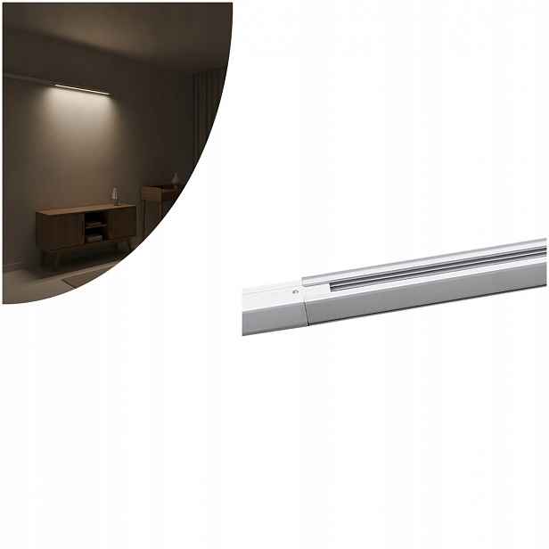 Kolejnicový kabel 1 m bílý 3-fázový Tracer 3F 3602 Tk Lighting