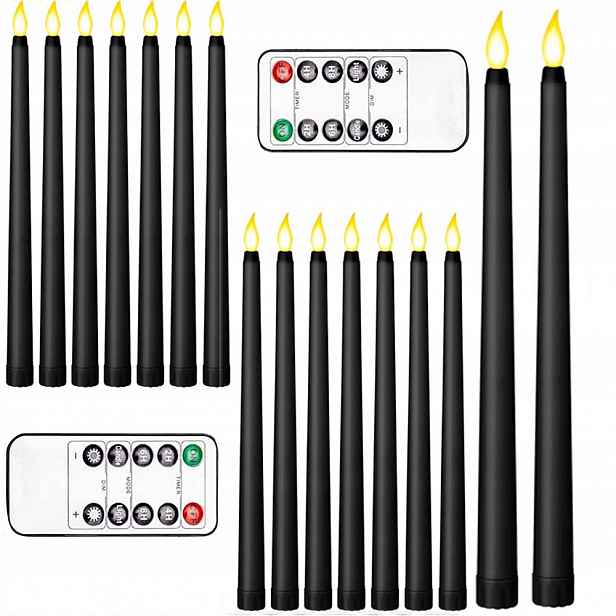 Svíčka Elektrická Vložka Do Hřbitovních Svíček Pohyblivý Plamen Na Led Baterie 27.5 CM