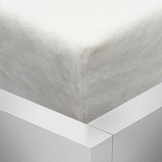 TOP OBOUSTRANNÉ Mikroplyšové prostěradlo DELUXE 90x200 - Bílá