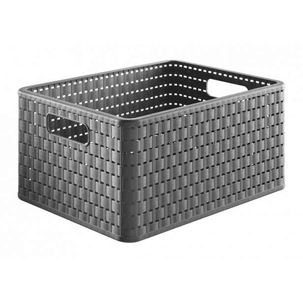 Úložný košík Country 18 l, antracitový