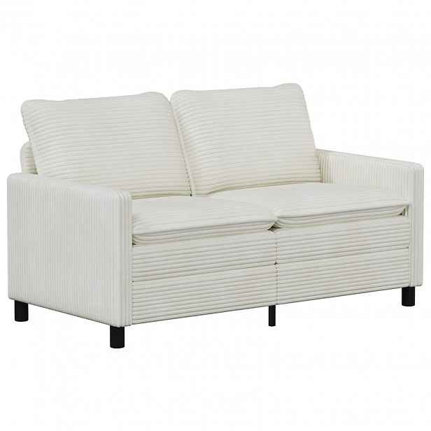 vidaXL Pohovka Krémová 156 x 81 x 87,5 cm Polyester