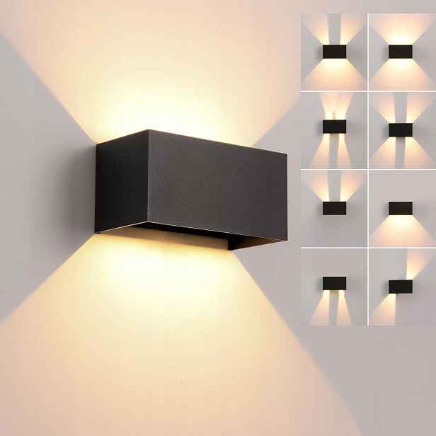 Nástěnná Led Fasádní Lampa Shora Dolů, Vnitřní Vnější 24 W