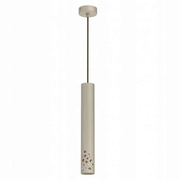 Béžová závěsná lampa tuba Tibia Buble 5736 Luminex