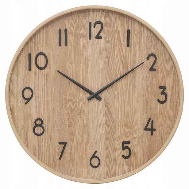 Nástěnné Hodiny Kulatý Hnědé Elegantní Do Obývacího Pokoje Ivana Průměr 55 cm