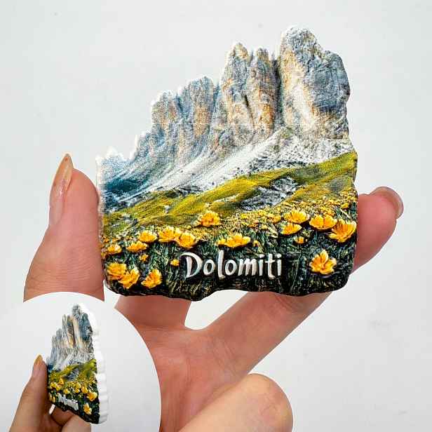 TEMU 1 ks Italský národní krajinný motiv, bílá skála ve tvaru oblaku, 3D stereoskopický kreativní prémiový magnet na lednici z pryskyřice, vynikající