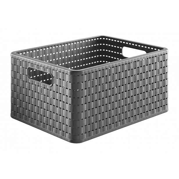 Úložný košík Country 18 l, antracitový