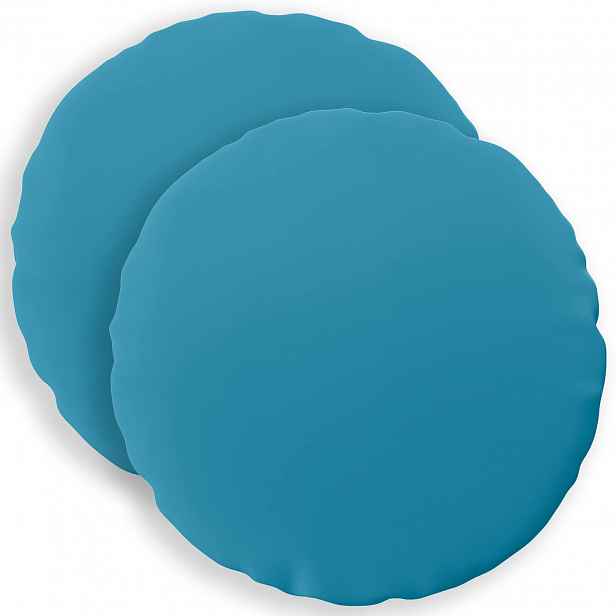 vidaXL Povlak na polštář 2 pcs HEERLEN Světle modrá Ø 30 cm Polyester