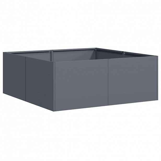 vidaXL Truhlík antracitový 80x80x30 cm ocel