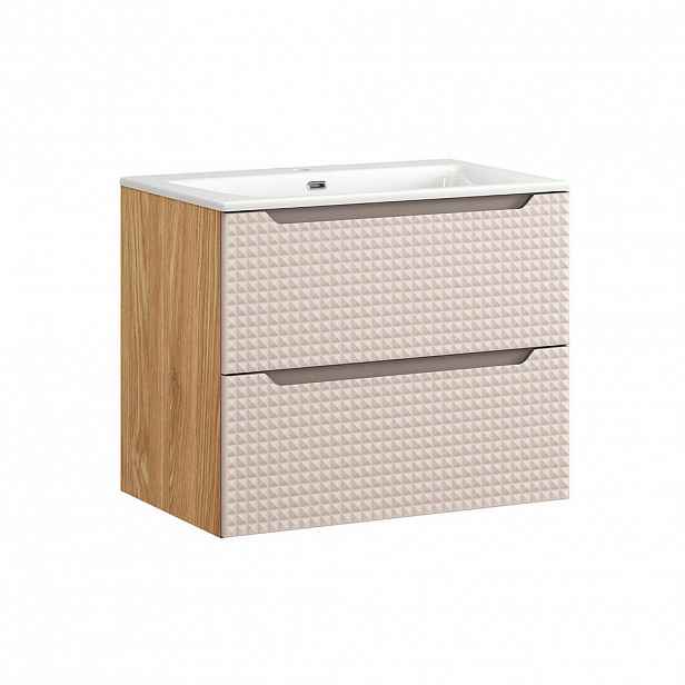 Petits-meubles UMYVADLO 71cm Mallory Béžová a dřevo