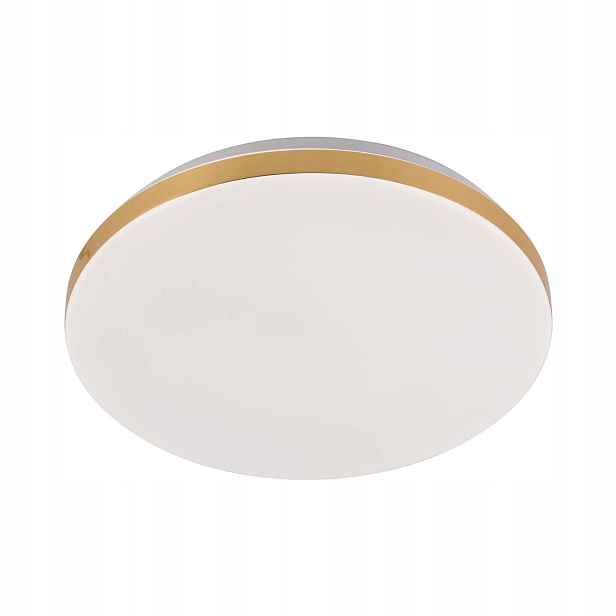 Stropní Svítidlo Stropní Babylon Kulatý Zlatý 38 Cm 24W Led Neutrální barva 4000K