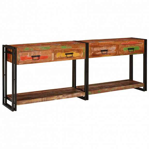 vidaXL Konzolové stolky 2 ks Vícebarevný 200 x 33 x 75 cm