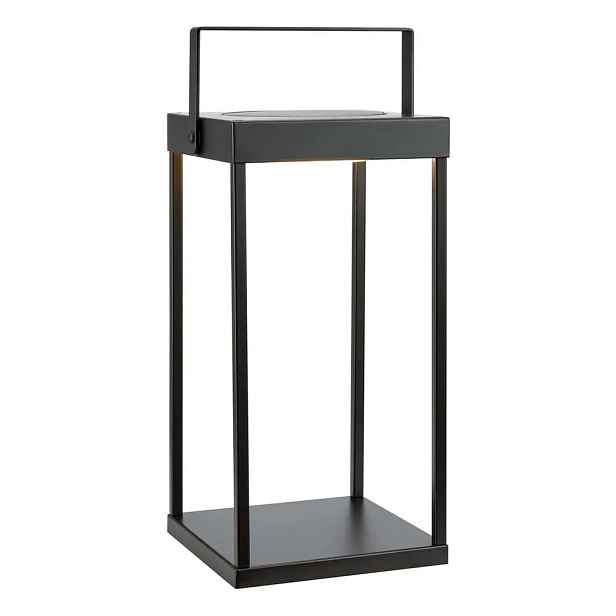Černá venkovní solární LED lucerna na USB (výška 42 cm) Pure – Markslöjd
