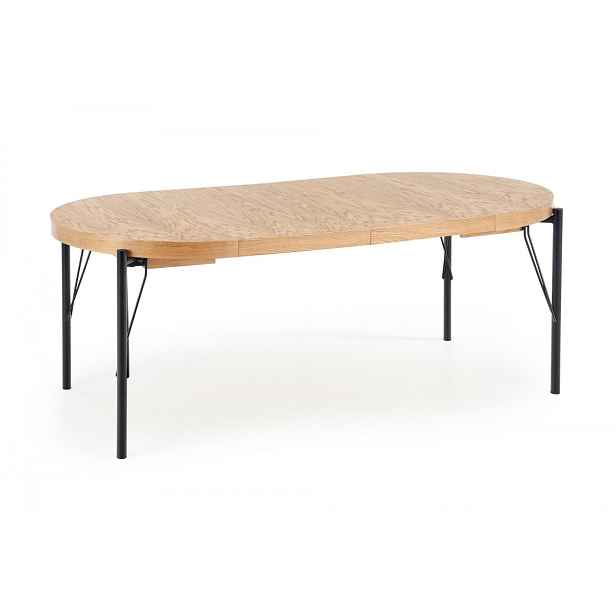 HALMAR Jídelní rozkládací stůl Fero 100/300 cm dub přírodní/černý