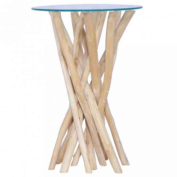 Konferenční stolek teak / sklo