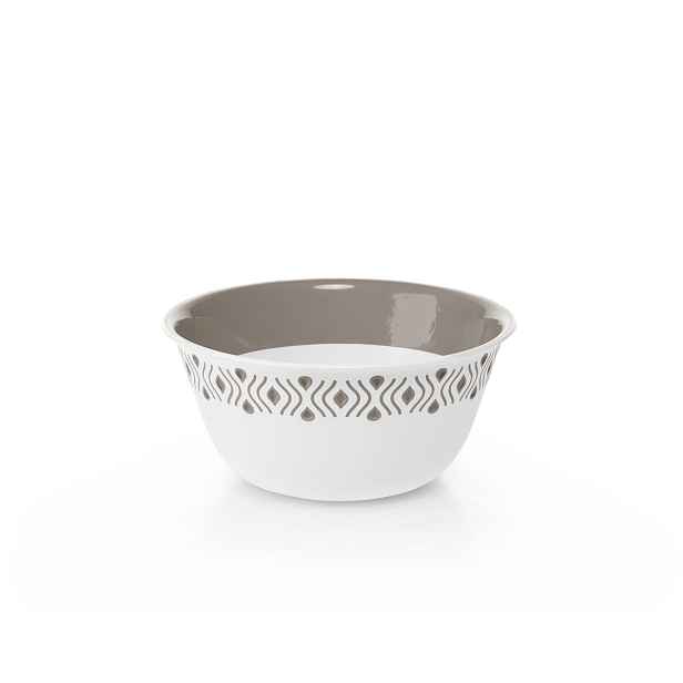 STEFANPLAST Tosca 55001 Plastová miska průměr 19 cm, bílá/světle šedá