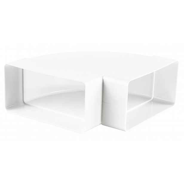 Horizontální koleno Vents 90 stupňů 204 x 60 mm, spojovací prvek pro ventilační kanál