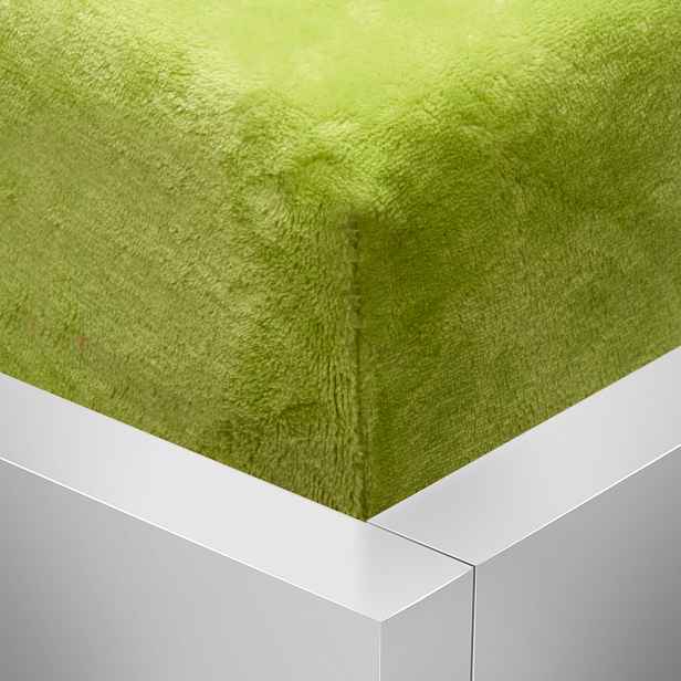 TOP OBOUSTRANNÉ Mikroplyšové prostěradlo DELUXE 180x200 - Pistáciová