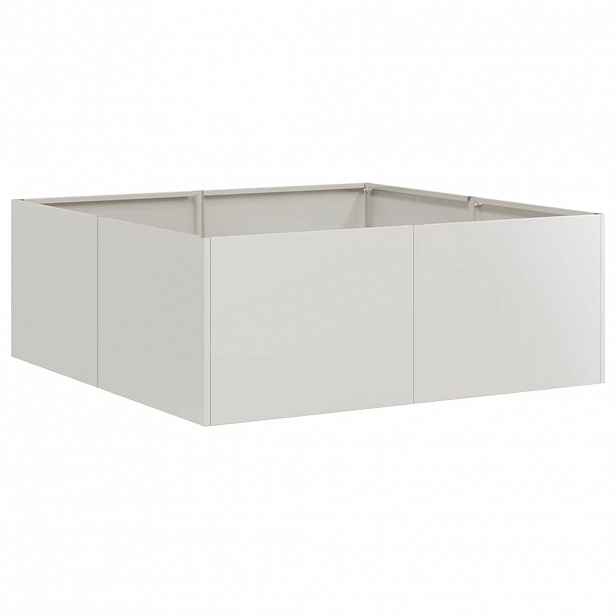 vidaXL Truhlík 80x80x30 cm nerezová ocel