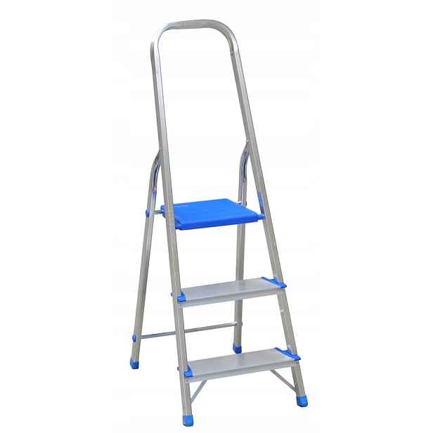 Žebřík Hliníkový Žebřík 130 CM 2 Stupně Plošina