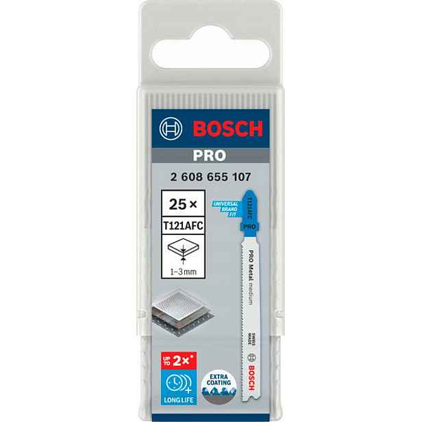 Pilové listy do pily na kov 92 mm 25 Ks Bosch T121AFC 2608655107