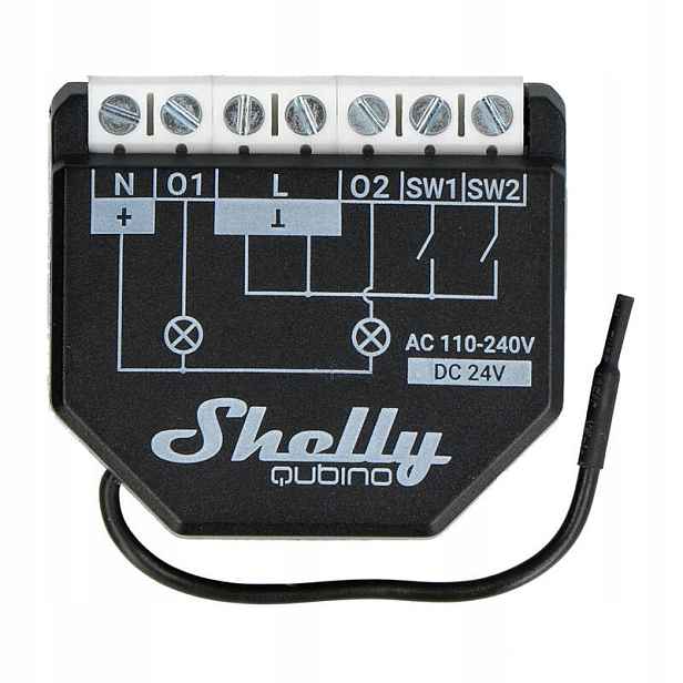 Relé Shelly Qubino Wave 2PM Z-wave 2-KANÁLOVÉ