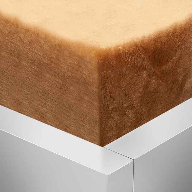 TOP OBOUSTRANNÉ Mikroplyšové prostěradlo DELUXE 180x200 - Karamelová