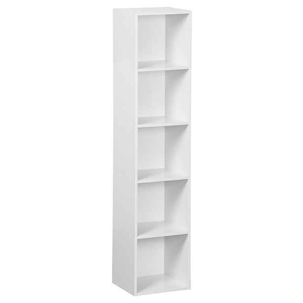 Bílá knihovna 30x24x132 cm Cube – Casa Selección