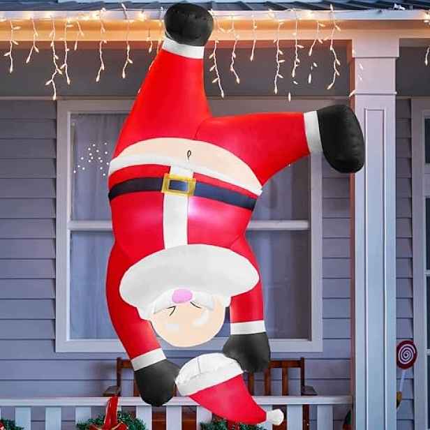 Joiedomi Nafukovací vánoční Santa 183 cm vysoký