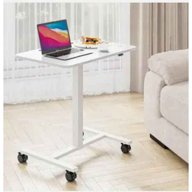 Stolek na kolečkách nastavitelný, 71-112 cm, mobilní stůl