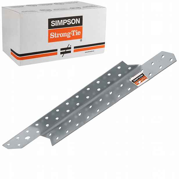 Tesařské krokvové spojky 290 mm 2 mm 100 ks Levé Simpson SPF290L