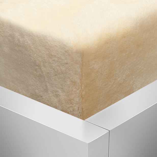 TOP OBOUSTRANNÉ Mikroplyšové prostěradlo DELUXE 180x200 - Světle béžová