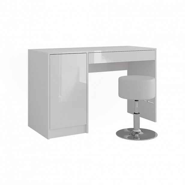 Vicco TOALETNÍ STOLEK Sherry Bílá/bílý vysoký lesk 119.8 cm se stolicí