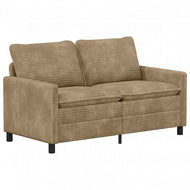 vidaXL Pohovka Taupe 156 x 81 x 87,5 cm Polyester