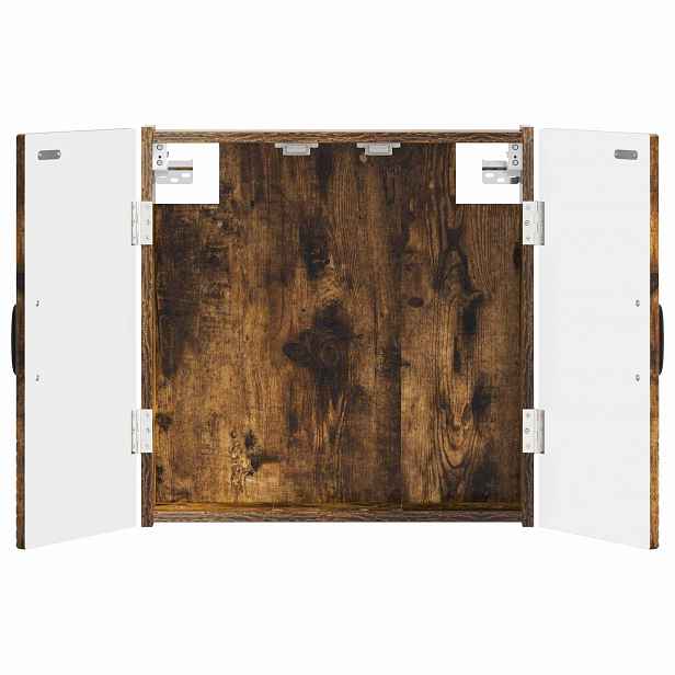 vidaXL Skříň na terče HOORN Kouřový dub 52,5 x 10,5 x 53,5 cm