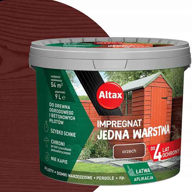 Altax Impregnát Jedna vrstva 9L Ořech