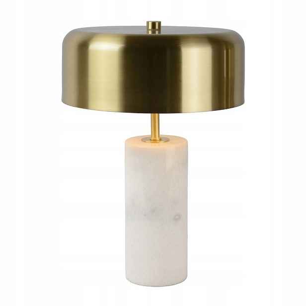 Stolní lampa Mirasol Bílo-zlatá s teplým leskem Lucide