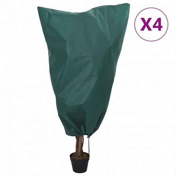 vidaXL Ochranné návleky se stahovací šňůrkou 4 ks 70 g/m² 0,8 x 1 m