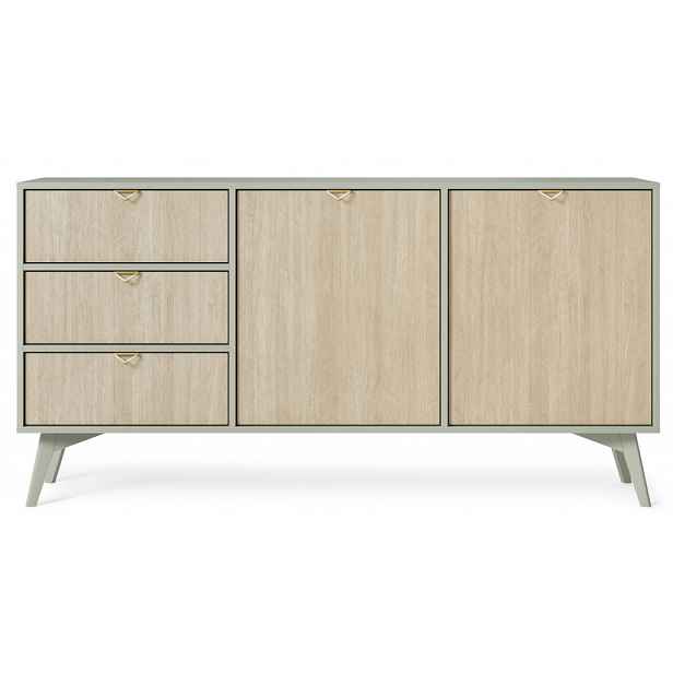 ArtPS Komoda TIMBER KSZ158 | béžová/zelená