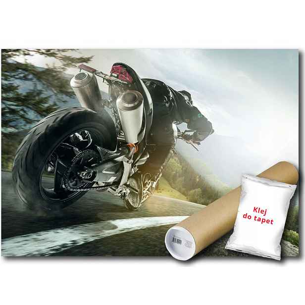 Fototapeta Flizelina Motor Motocykl Silnice 416x254