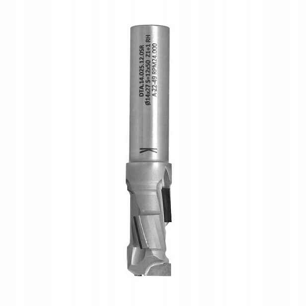 Ita Tools diamantová fréza Z1+1 D14 I27 L82 S12 mm 3 spirály tělo Ocel
