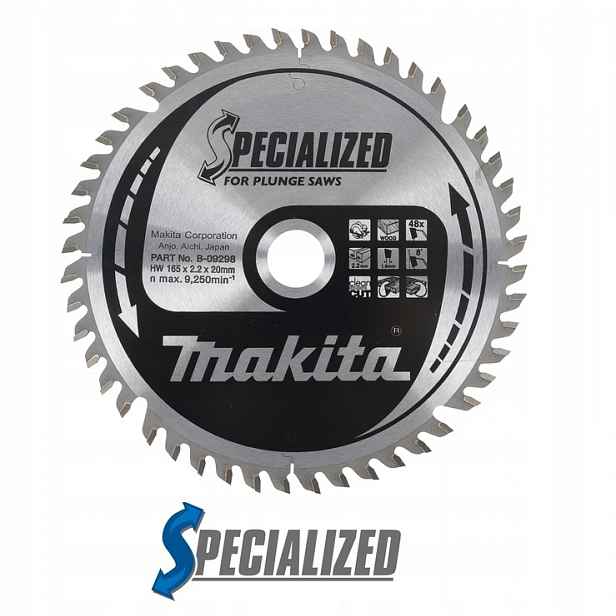 Kotouč pro zahloubení laminátů 165x20 48z Makita