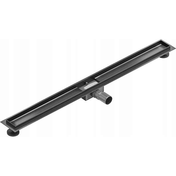 Mexen Flat tělo pro liniový odtok 100 cm, broušená gun gray (tmavě šedá) 1E15100