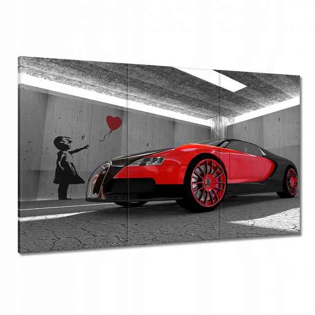 Obrazy 120x80 Červené Bugatti Veyron