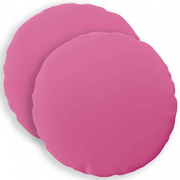 vidaXL Povlak na polštář 2 pcs HEERLEN Růžová Ø 30 cm Polyester