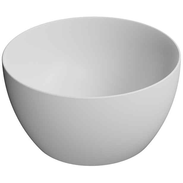 GSI PURA keramické umyvadlo na desku vysoké, průměr 42cm, bílá mat