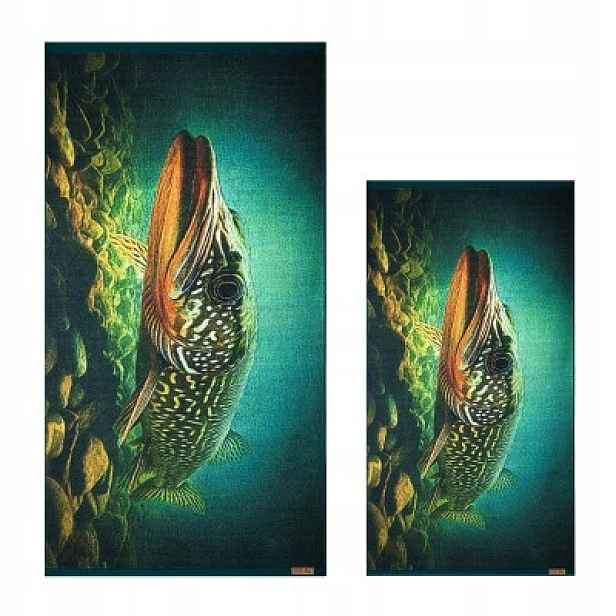 Ručník Szczupak zelený 50x100 Zwoltex vzor Szczupak